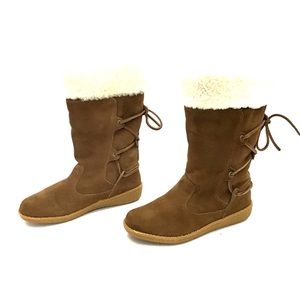 ❄️RALPH LAUREN COLLECTION Suede/Sheepskin Boots❄️